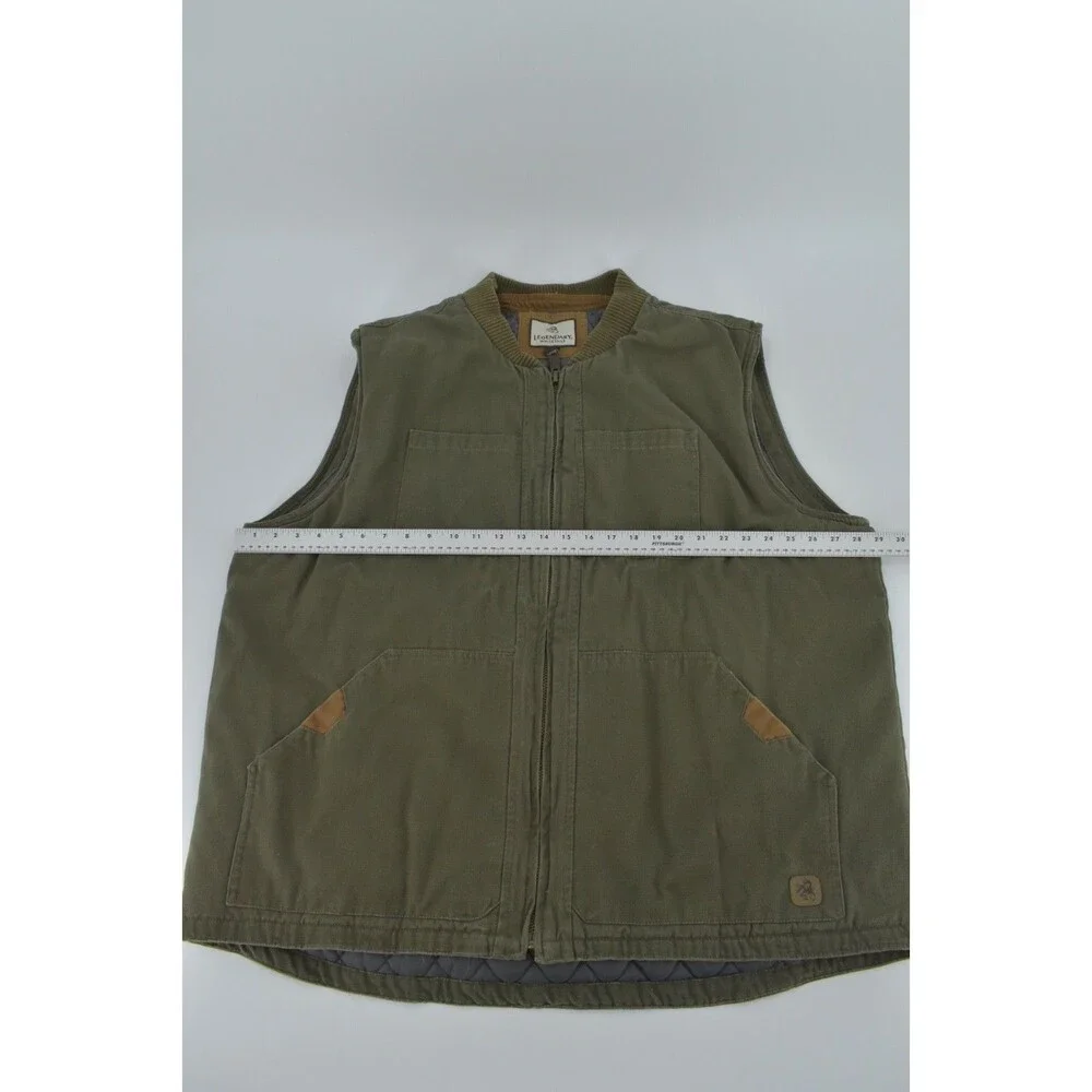 Legendary Whitetails Mens 3XL Cross Trail Canvas Vest Quilted Green